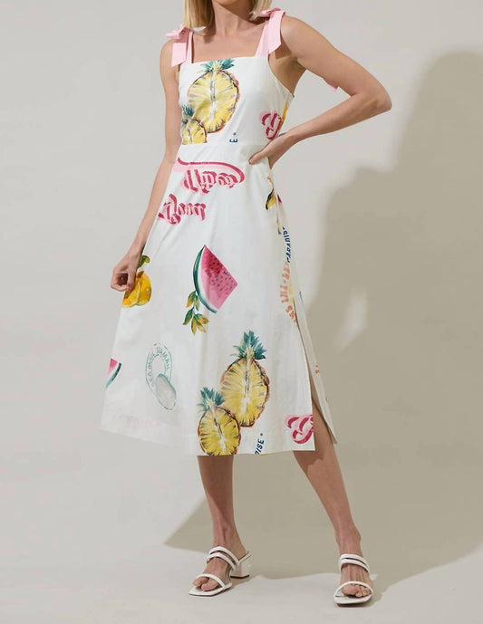 Sugarlips - Zahra Island Tyra Smocked Midi Dress