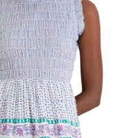 Oliphant - Sleeveless Smocked Maxi Dress