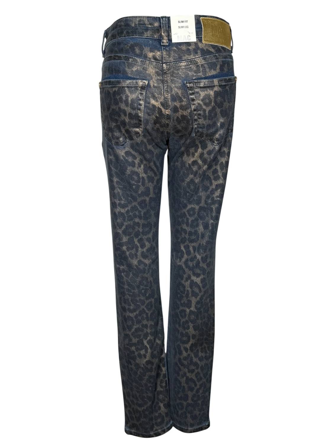 MAC Jeans Women's Rich Slim Jean in leo coated - women's jeans - alternate view