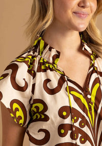 Double A - Em Flutter Sleeve Blouse