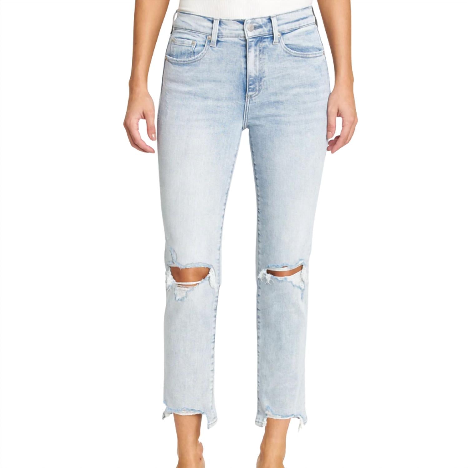 PISTOLA Monroe High Rise Cigarette Jean in dune distressed - women's jeans