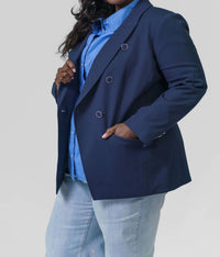 Tanya Taylor - Michelle Button Front Long Sleeve Jacket - Plus