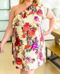 Andree By Unit - Total Wonder One Shoulder Floral Dress