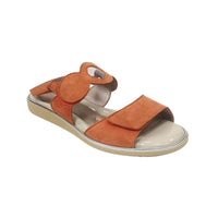 Beautifeel Women's Sandra Sandal in coral suede - women's sandal - detail view