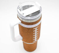 White Label - Bling Football Tumbler