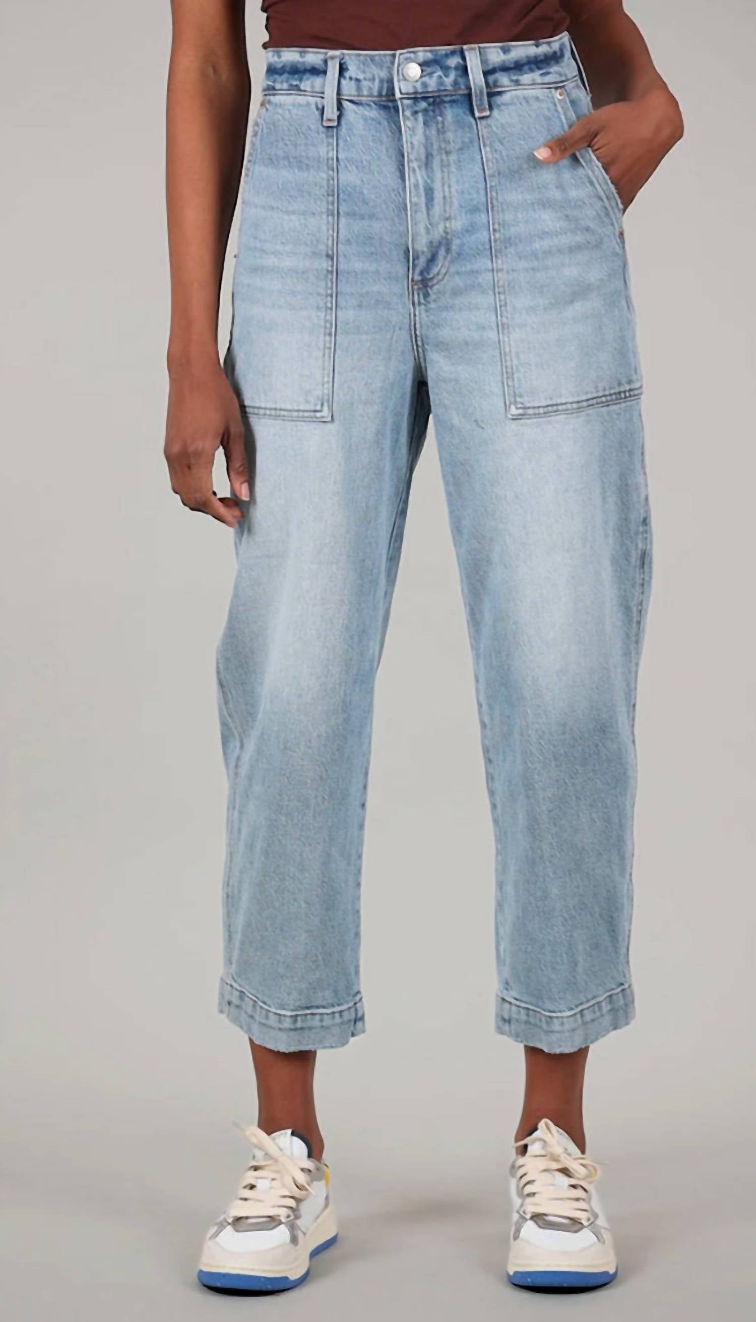 PISTOLA Turner Super High Rise Barrel Jean in provence - women's jeans