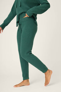 PJ Salvage Sweater Weather Forest Banded Pants in green - women's pants - alternate view