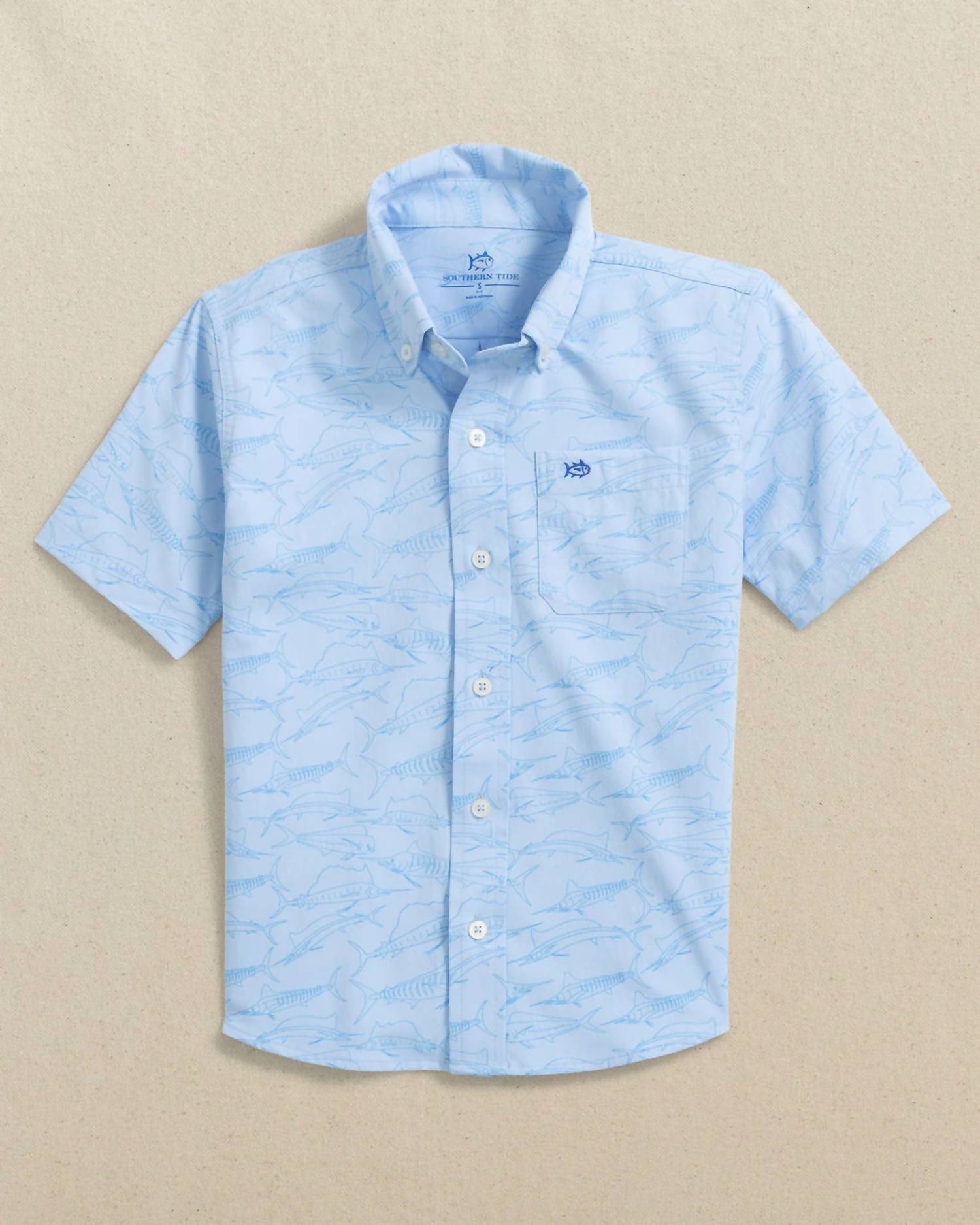 Southern Tide - Boy's Youth Game Fish Sport Shirt