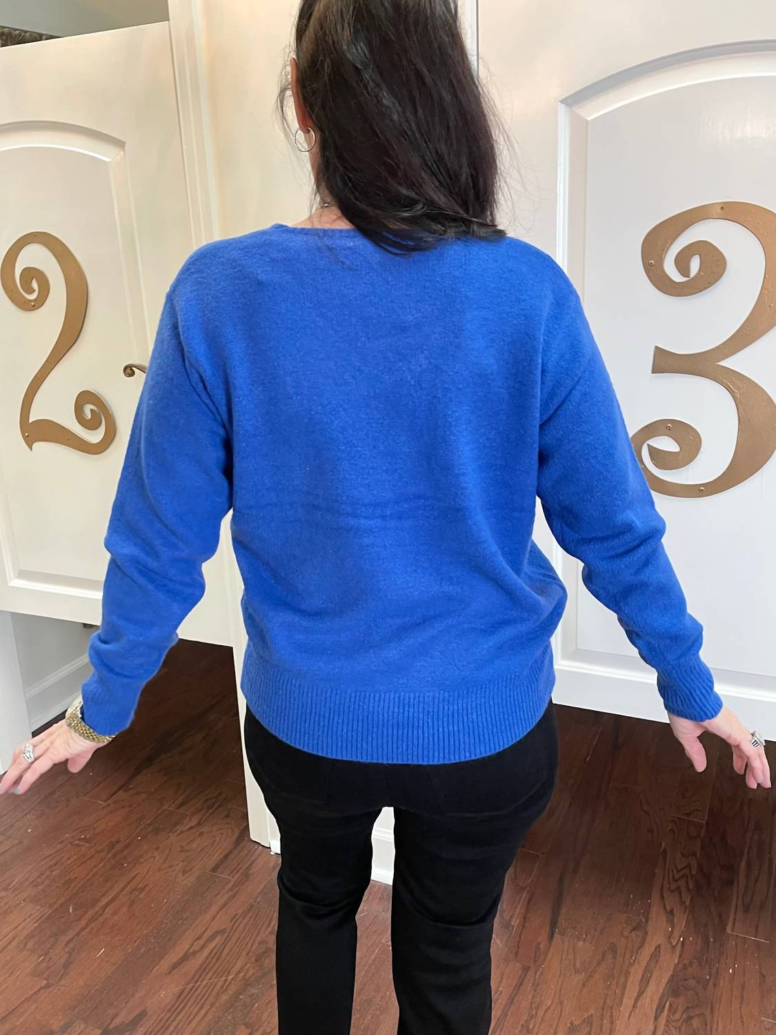 Skies Are Blue - Biggest Fan V Neck Sweater