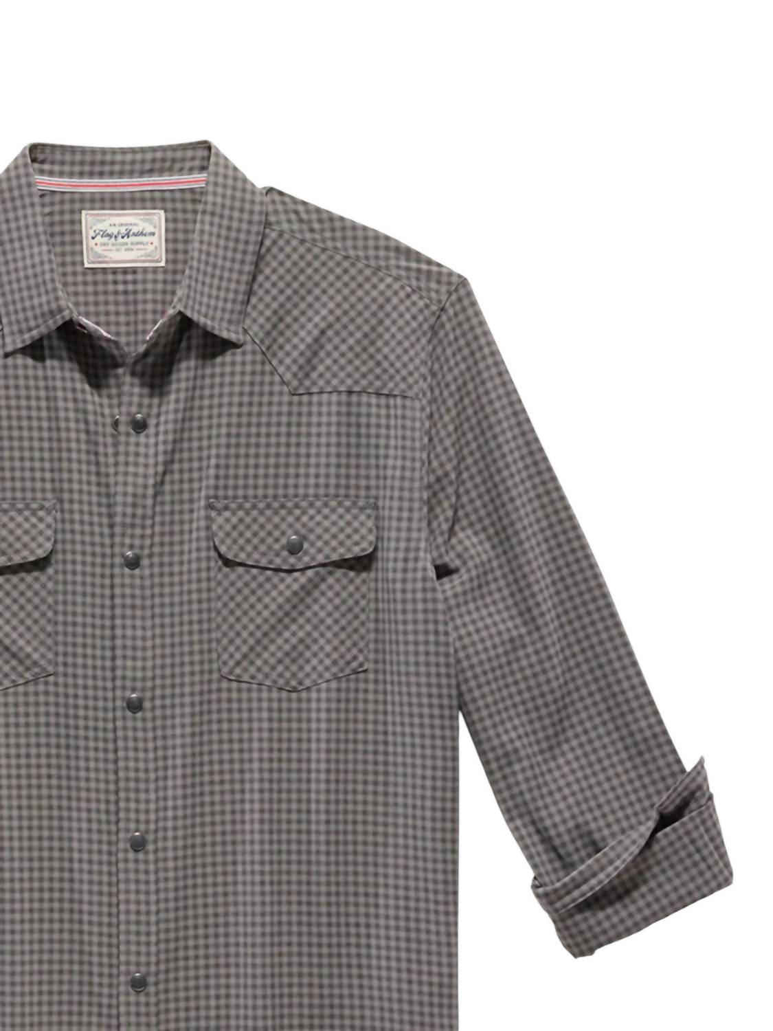 Flags & Anthem - Brockton Long Sleeve Performance Button Down Shirt