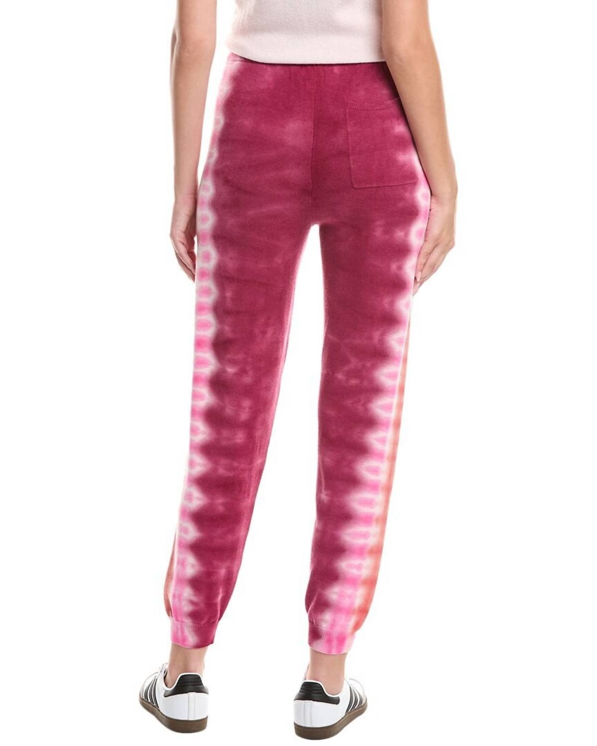 Wispr - Burning Out Tie-dye Silk Blend Jogger Pants
