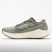 SALOMON Men's Aero Blaze 3 Grvl Running Shoes in tea vinilla ice deep lichen green - men's shoe - detail view