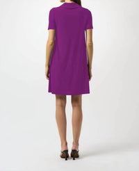 Joseph Ribkoff - Zipped Collar Trapeze Dress