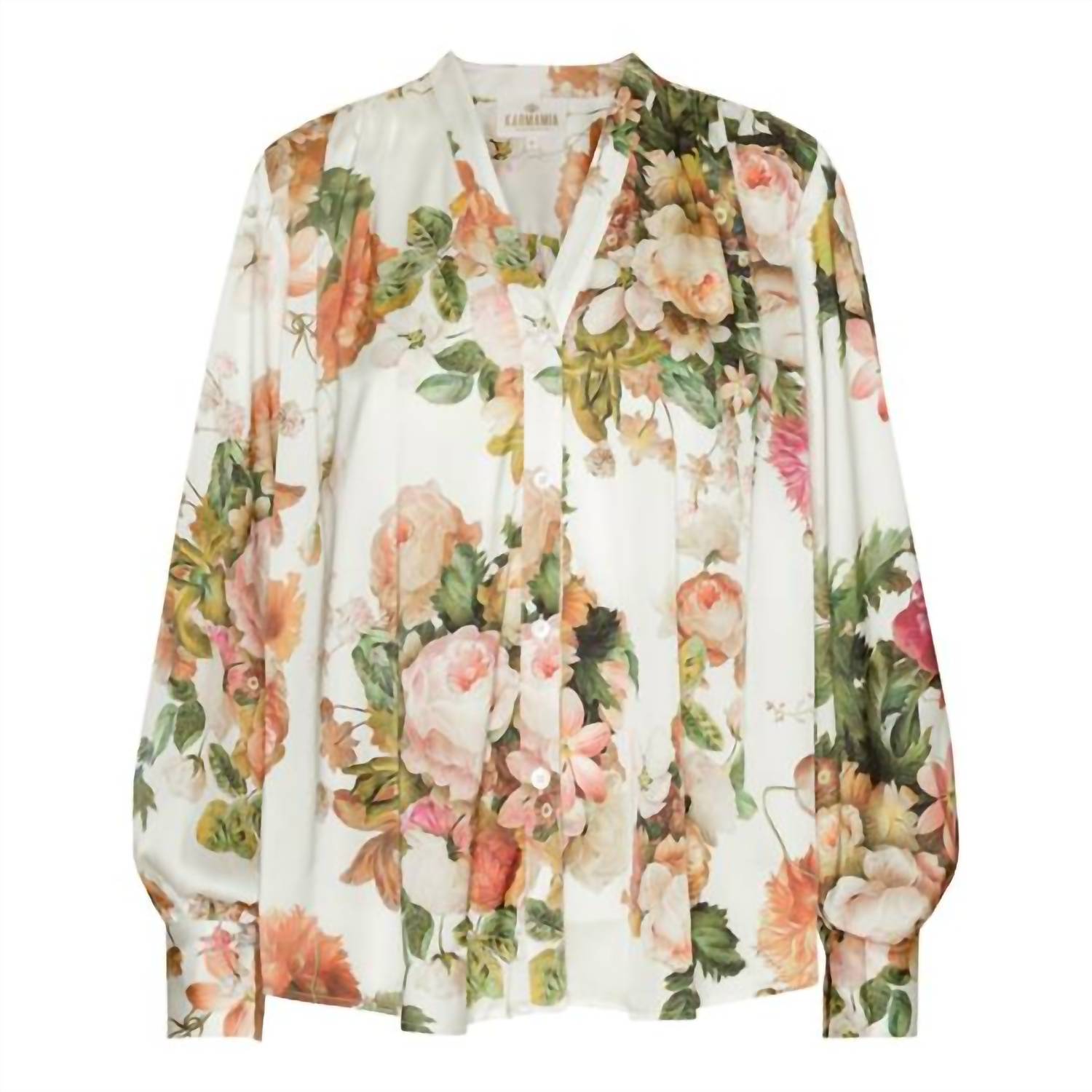 Karmamia Women's Amelia Shirt in summer blossom - women's blouse