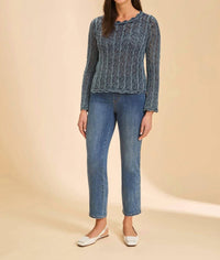 Fdj - Long Sleeve Garment Dye Sweater