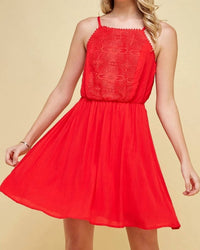 Winslow Collection - Strappy With Lace Bodice Dress - Plus