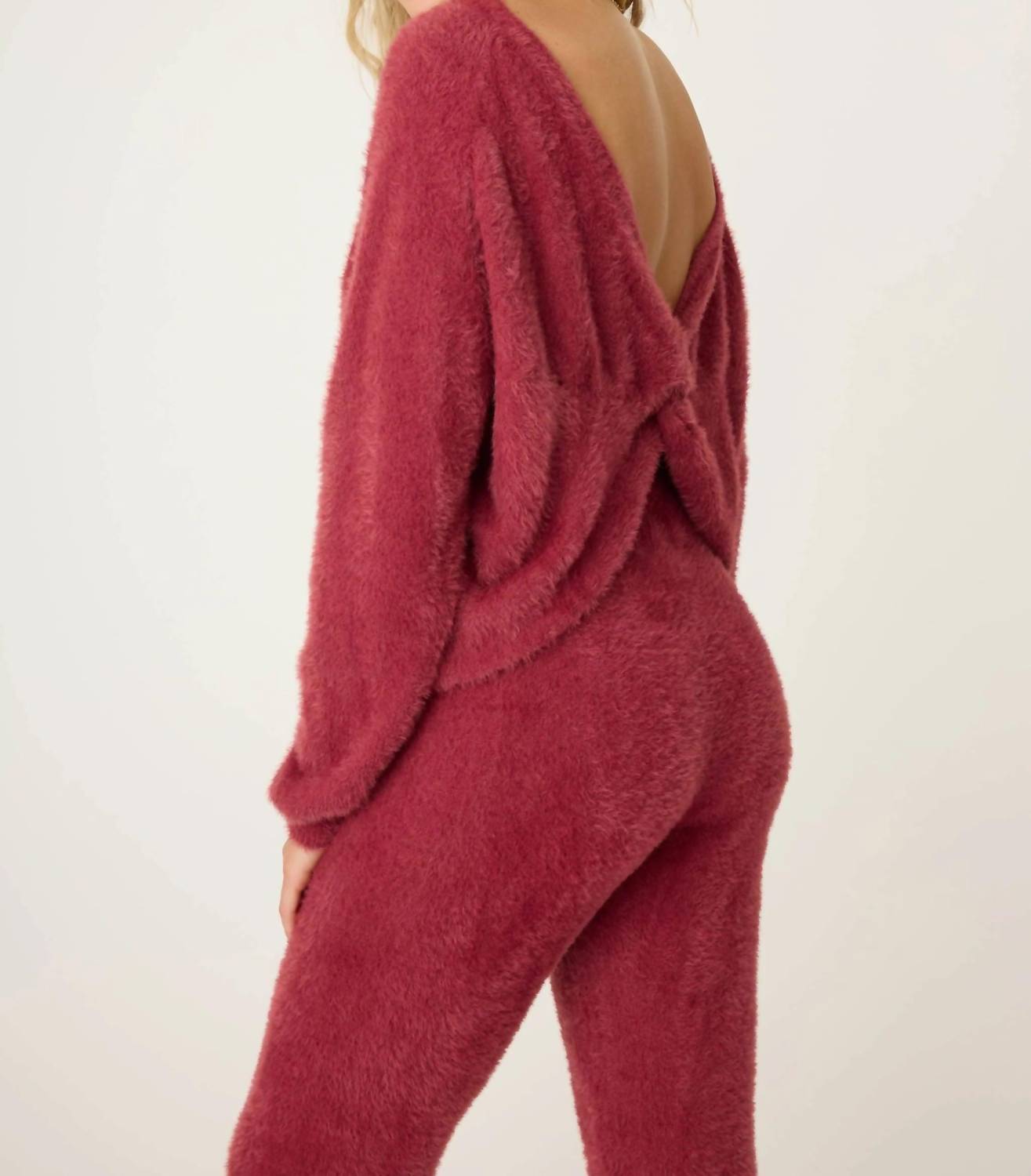 Pj Salvage - Full Of Holiday Spirit Feather Knit Lounge Set