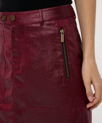 Esqualo - Metallic crinkle skirt