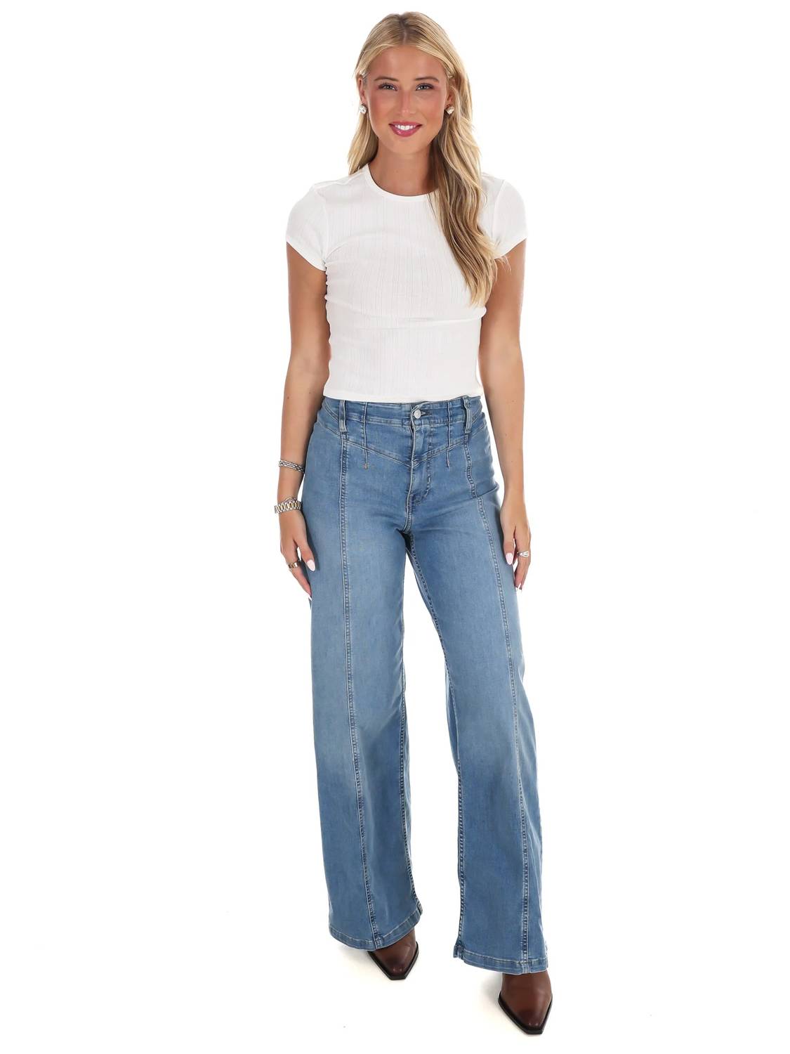 Free People - Women's Wait A Minute Baby Tee