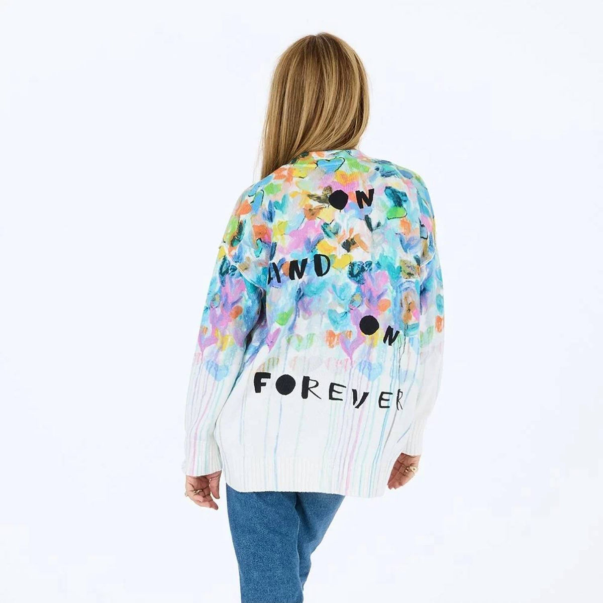 Kerri Rosenthal - Women's Slouchy Love Adorned Cardigan
