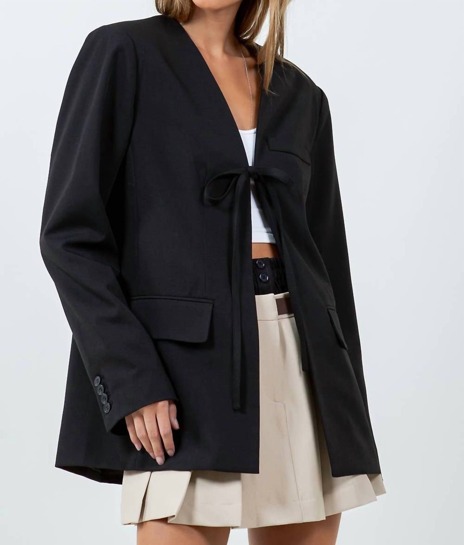 Whiteroom+Cactus - Center Tie Blazer