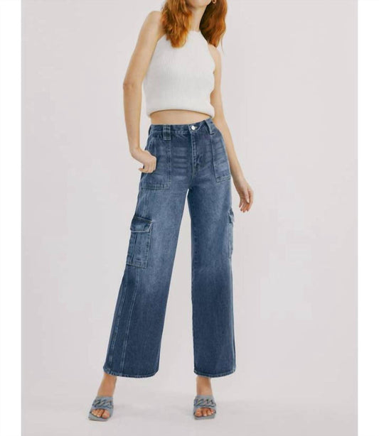 Kancan - Avery Straight Leg Cargo Jeans