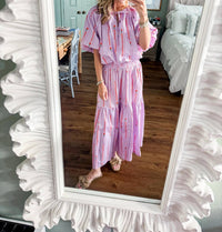 Adrienne - Tatum Smocked Maxi Skirt