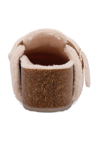 MIA Women's Qwest Mule in natural shearling - women's shoe - alternate view