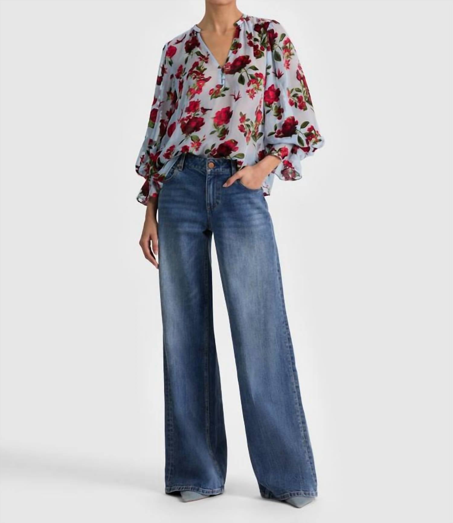 Alice + Olivia - Moranne Floral Blouse