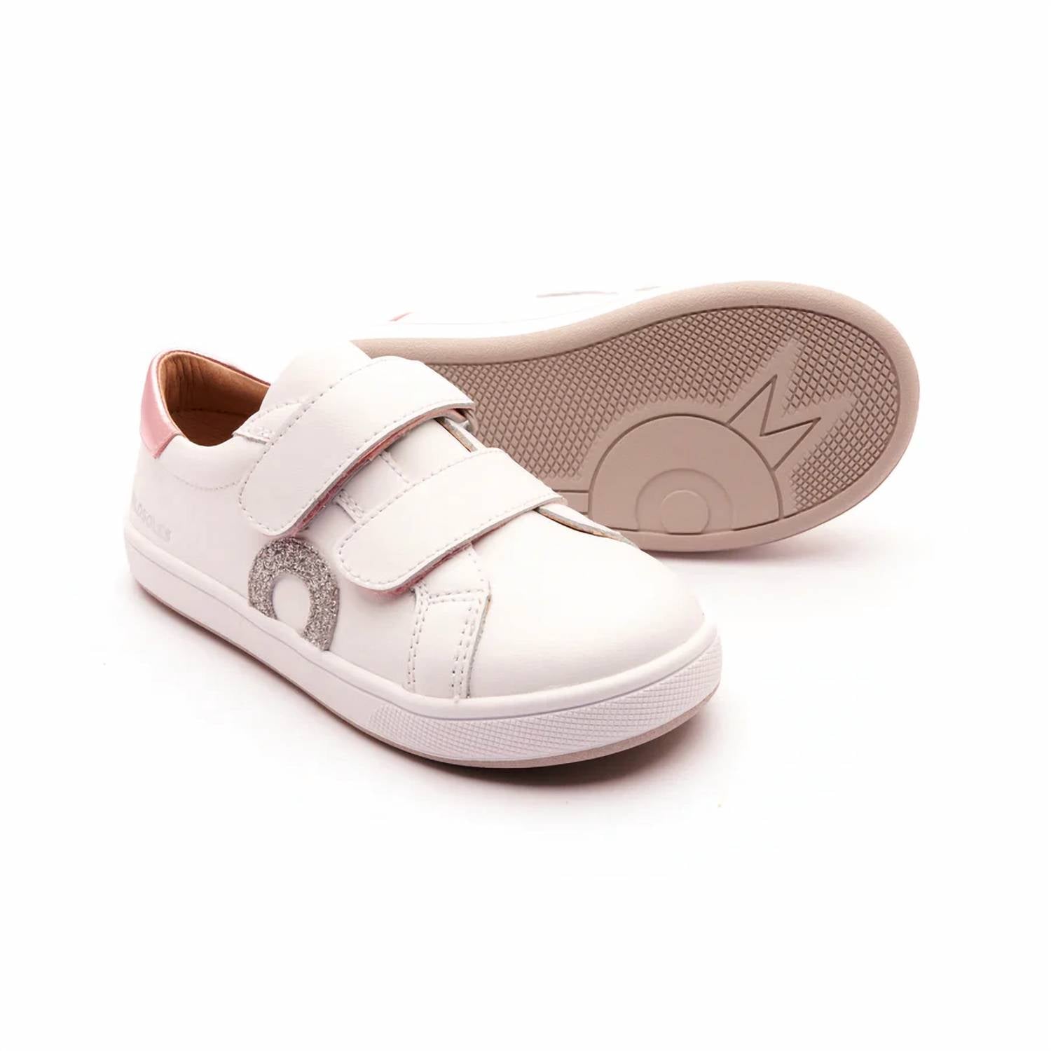 Oldsoles - Kid's Kix Double Strap Vl Half Circle Sneakers