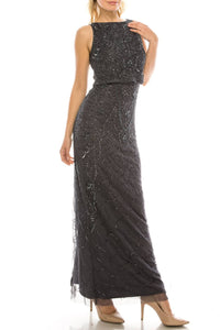 Aidan Mattox - Sleeveless Blouson Embellished Dress