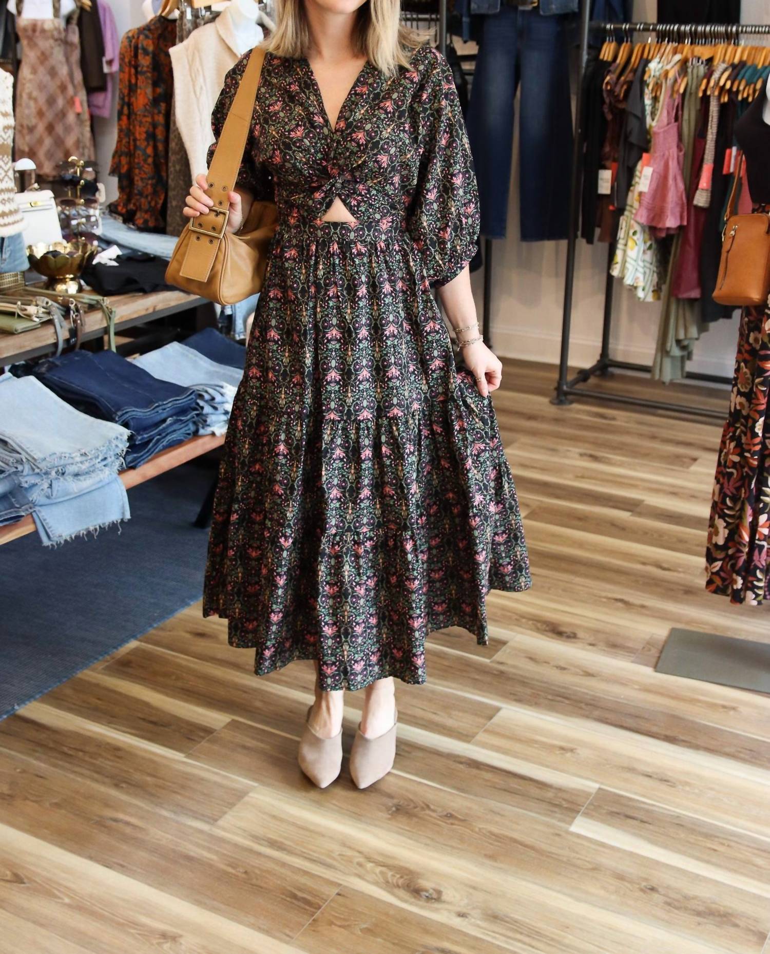 Meet Me In Santorini - Garden Maxi Dress