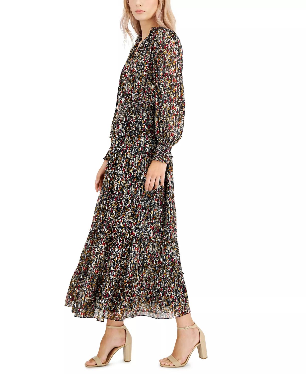 Oliphant - Smocked Neck Maxi Dress