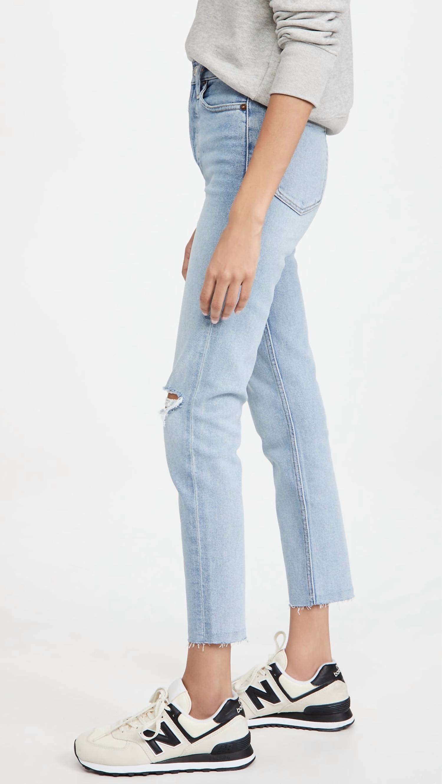Re/Done - 90s High Rise Ankle Crop Jeans