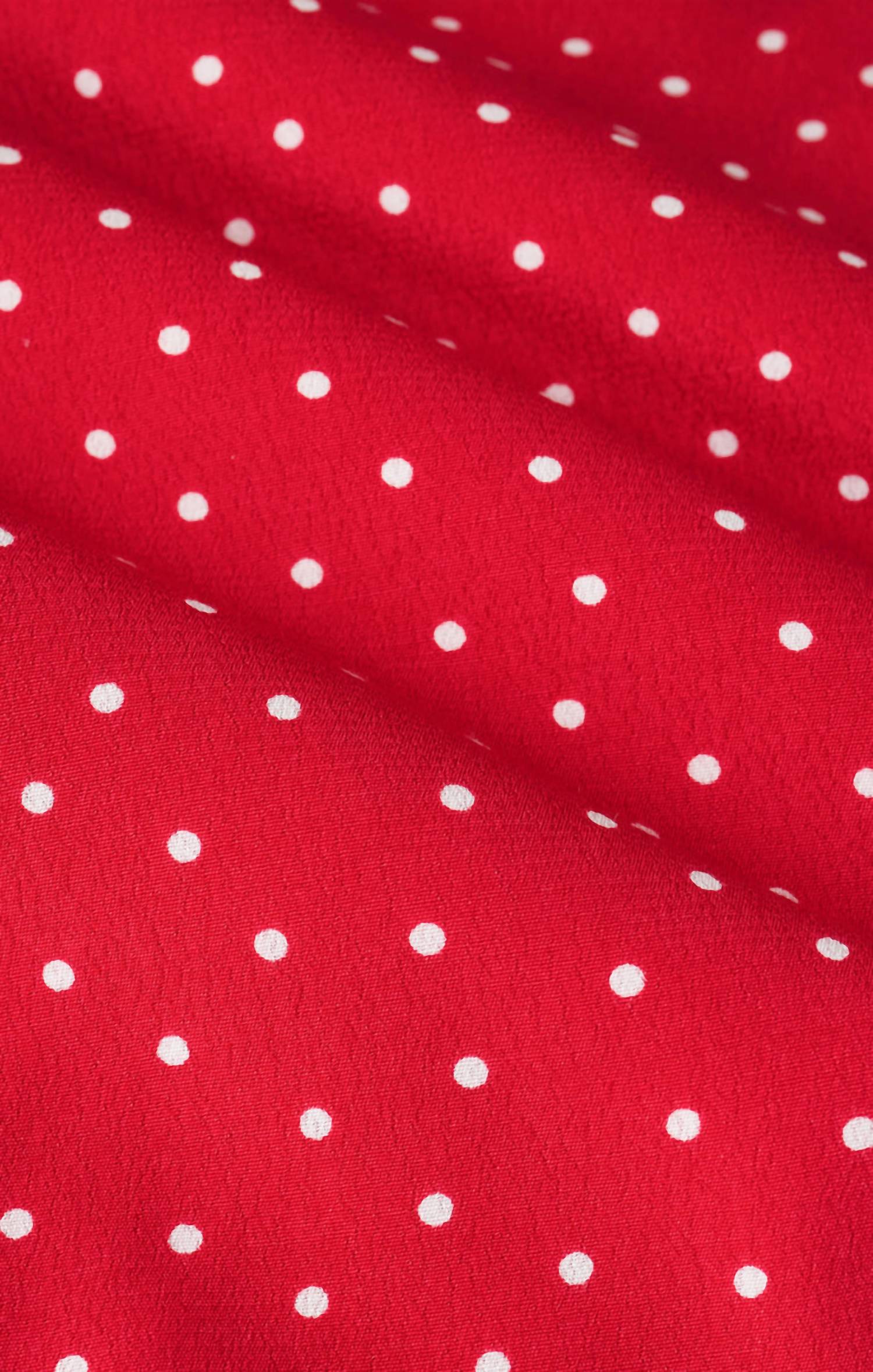 Z Supply Campbell Dot Crepe Mini Dress in kiss me red - women's dress - view 4