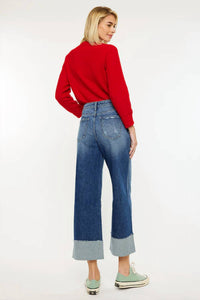 Kancan - 90's Cropped Wide Jeans