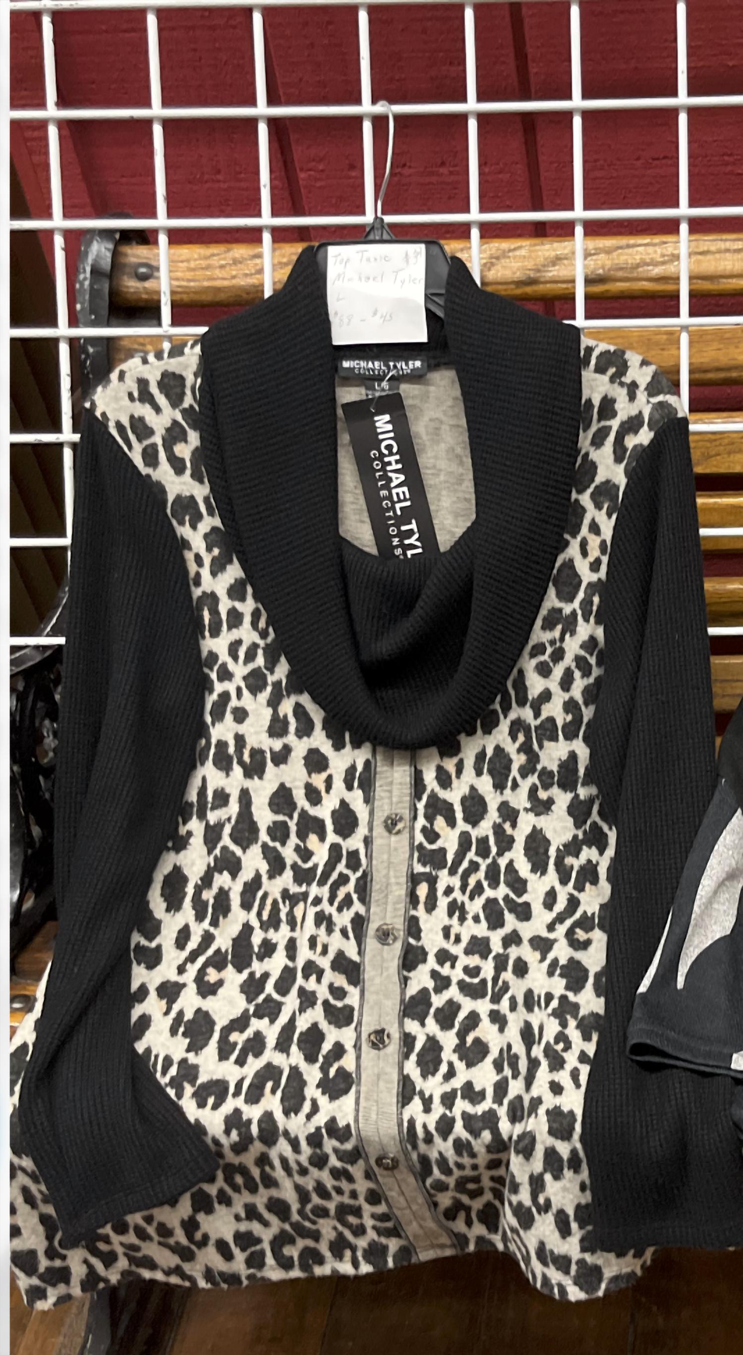 Michael Tyler - Women's Leopard Long Sleeve Top
