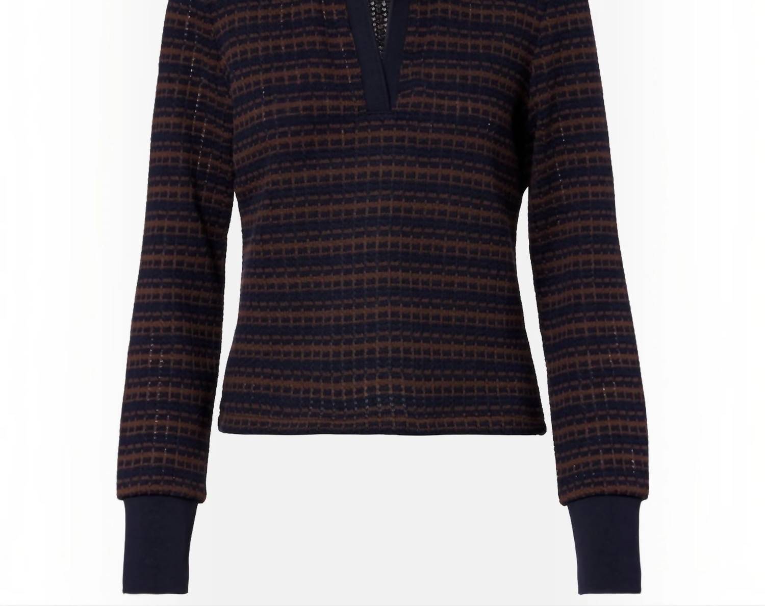 Veronica Beard - Kamal Stripe Polo Sweater