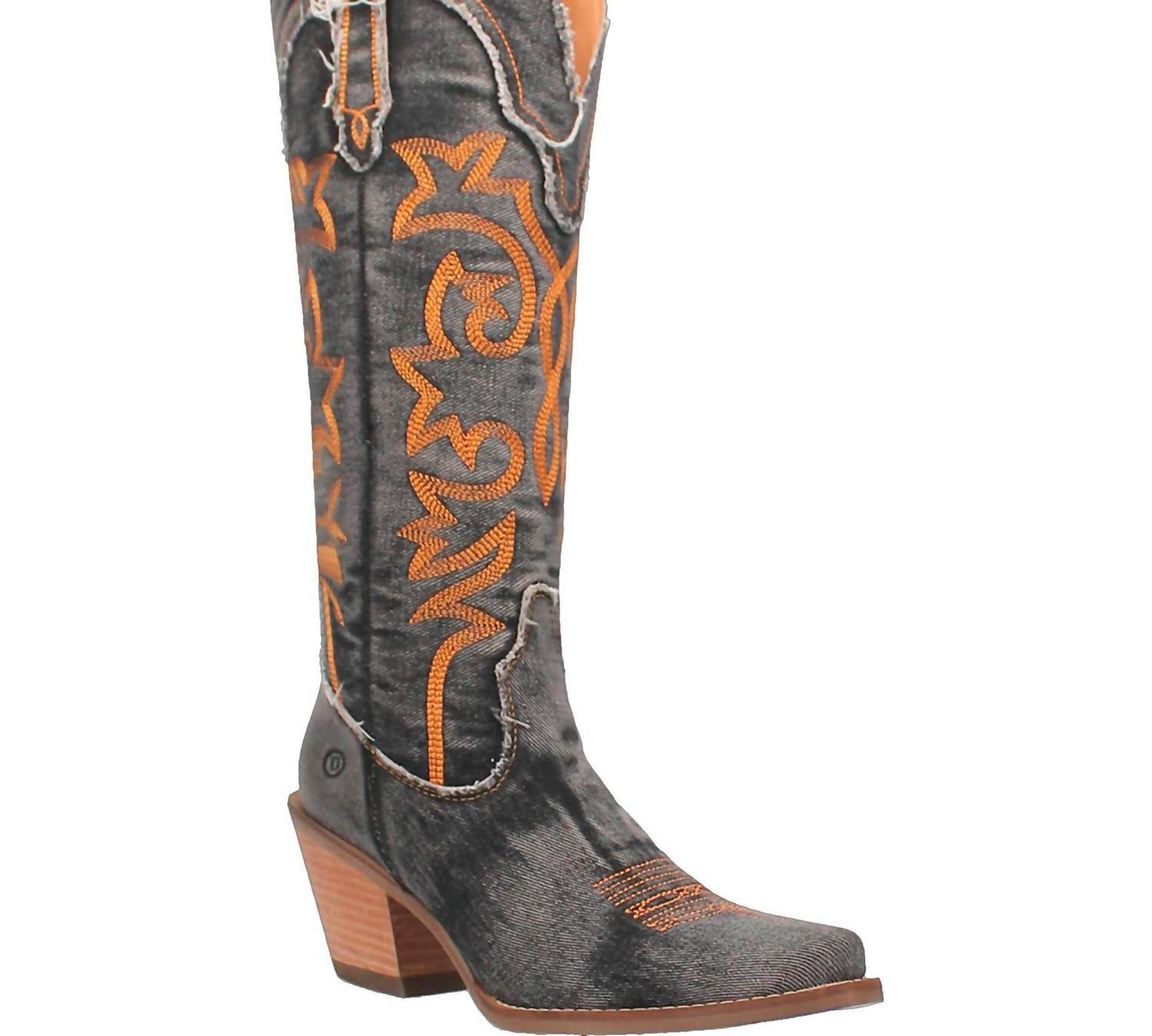 Dingo - Women's Texas Tornado 15" Denim Boot