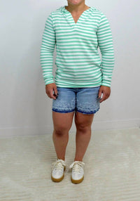 Michelle Mae - Amelia Striped Hoodie