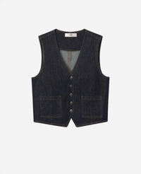 Frame - Denim Button Closure Jacket Vest