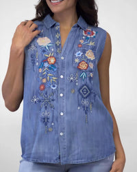 Kyla Seo - Selah Denim Blouse