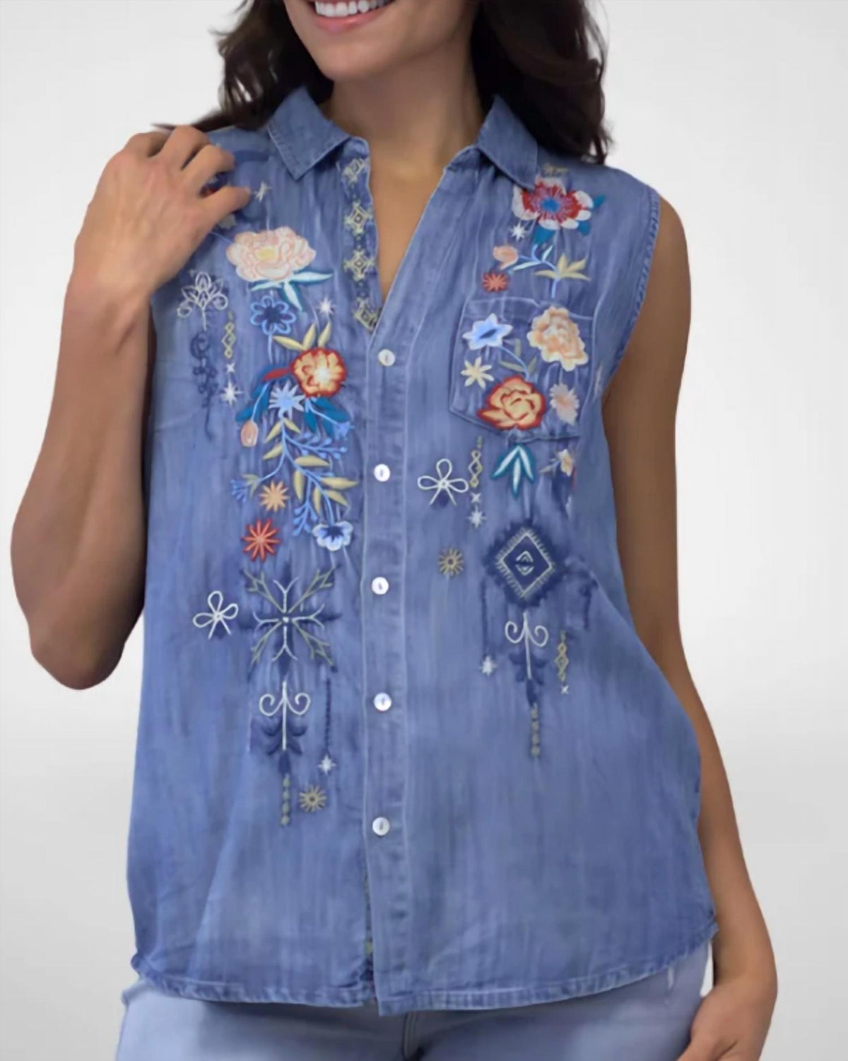 Kyla Seo - Selah Denim Blouse