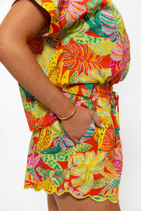 Karlie - Banana Scallop Short