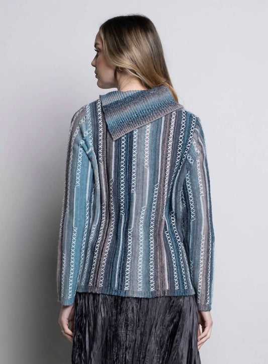 Picadilly - Split Collar Knit Sweater