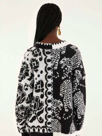 Farm Rio - Oversize V-neck Knit Cardigan