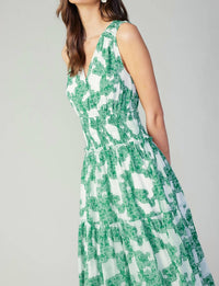 Current Air - Abstract Motif Midi Dress