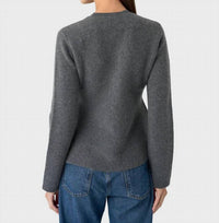 White + Warren - Cashmere Blend Peplum Cardigan