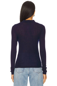 PISTOLA Korey Top in navy - women's long sleeve top - alternate view