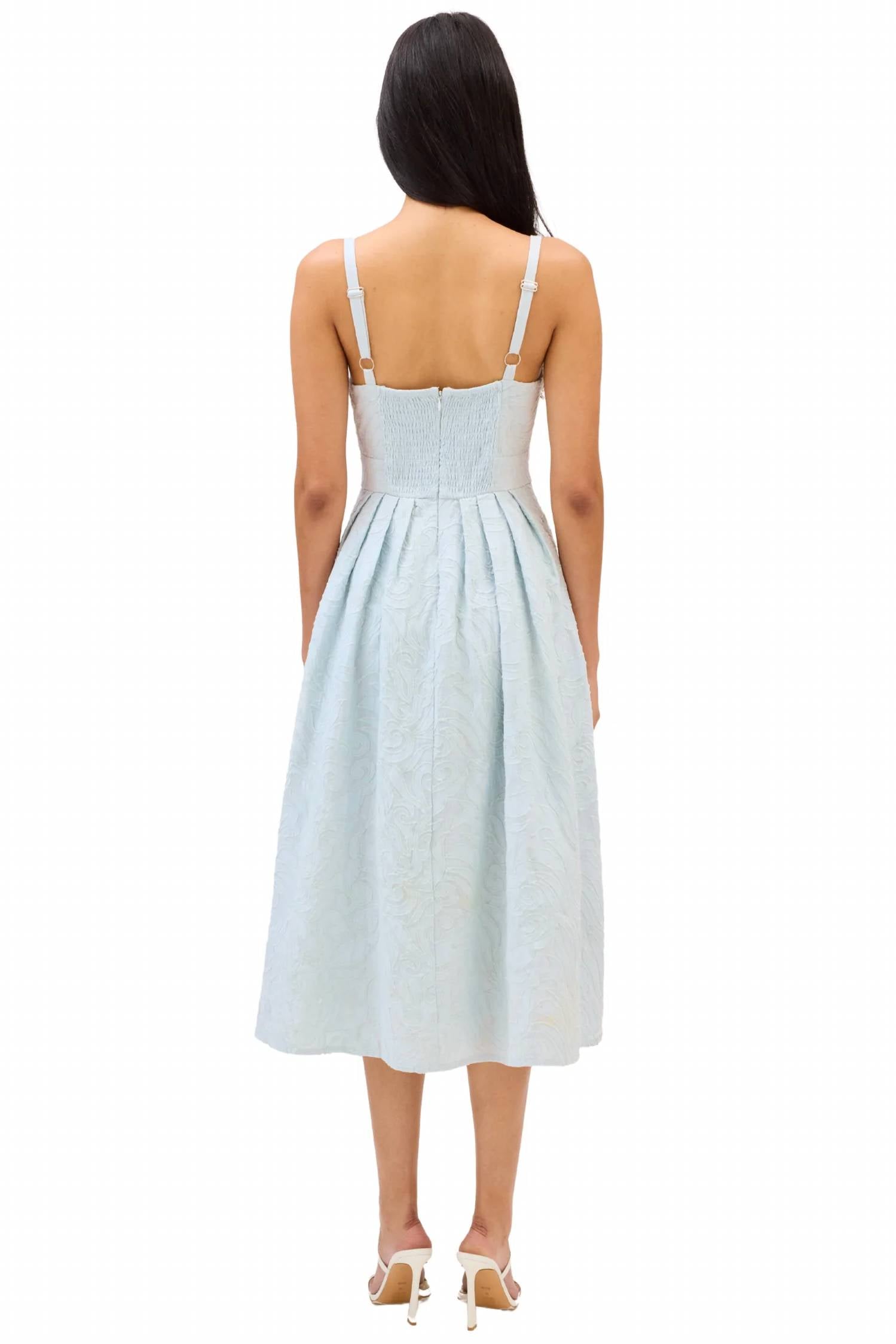 Allison New York - Embroidered Natalie Midi Dress